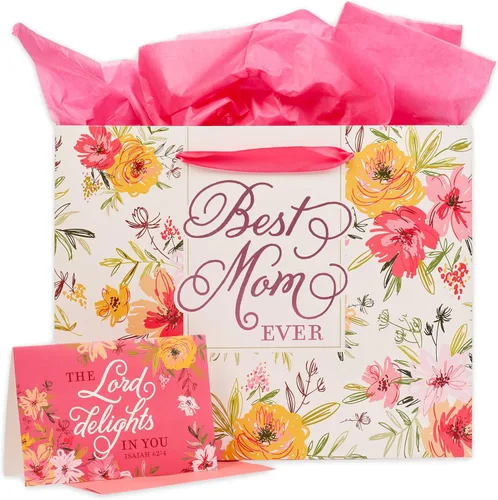 Miniatura 24 de Christian Art Gifts Bolsa de regalo de paisaje con tarjeta y juego de papel de seda, Hope and A Future, versículo bíblico inspirador de Jeremías