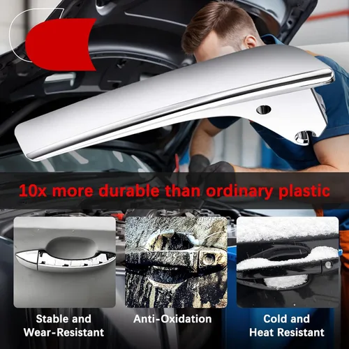 Miniatura 5 de FAERSI Par de manijas interiores para puerta del conductor y del pasajero Compatible con 2007 2008 2009 2010 2011 2012 2013 2014 Chevy Silverado
