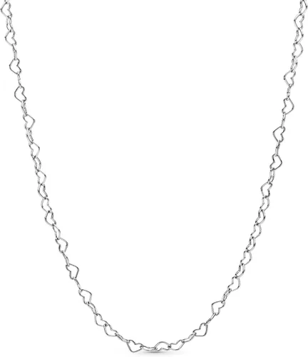 Miniatura 7 de PANDORA Jewelry Joined Hearts - Collar de plata de ley, 23.6 pulgadas, Metal, N A