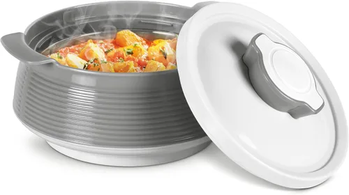 Miniatura 2 de Milton Cacerola para comida caliente, olla caliente de acero inoxidable con aislamiento de doble pared interior con tapa, caja de servir