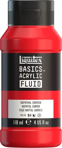 Miniatura 7 de Liquitex BASICS Pintura acrílica fluida, botella de 118ml (4 onzas), tono amarillo cadmio medio Tono medio amarillo cadmio