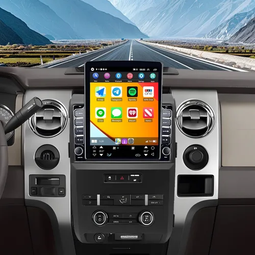 Radio estéreo de coche 4+64G para Ford F150 F-150 2009 2010 2011 2012 2013 2014, 9.7 pulgadas pantalla táctil Android 14 Radio de coche estéreo con