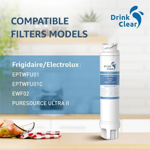 Miniatura 3 de Compatible con Frigidaire EPTWFU01, Pure Source Ultra II, Pure Source Ultra 2, EWF02, 4562222, 012505454226, 807946701, paquete de 2
