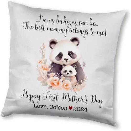 Miniatura 14 de Generic Panda, funda de almohada personalizada para el primer día de la madre, funda de almohada personalizada para el día de la madre, regalo