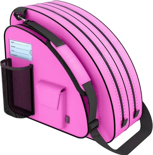 Miniatura 12 de TOPOWN Bolsa premium para patines de hielo - Bolsa de patines y cuchillas para hombres y mujeres - Negro y rojo rosa
