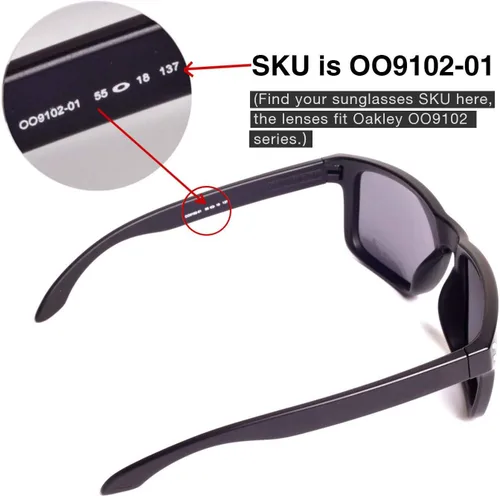 Miniatura 5 de Walleva Lentes de repuesto para lentes de sol Oakley Holbrook, 22 opciones.