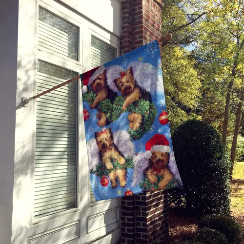 Miniatura 525 de Caroline's Treasures PPP3090GF - Bandera decorativa para jardín de bulldog inglés y otoño, para exteriores, patio, flores, tamaño de jardín