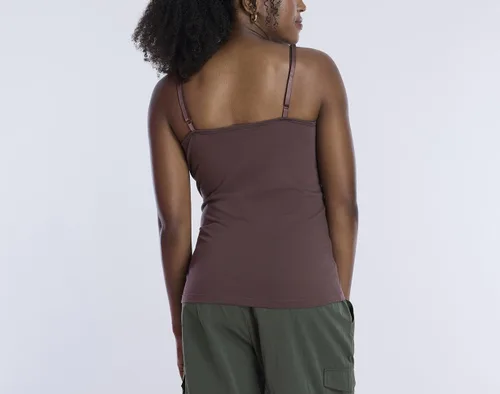 Miniatura 18 de Motherhood Maternity Camiseta sin mangas de lactancia con clip para mujer con correas ajustables y brasier integrado para lactancia materna