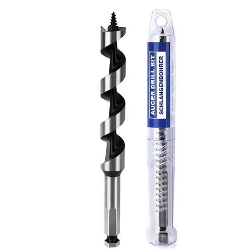 Miniatura 38 de Broca de 1-1/2 x 11.8 pulgadas para barrenar madera, Broca de 38x300 mm hexagonal larga para madera, madera dura, embarcaciones