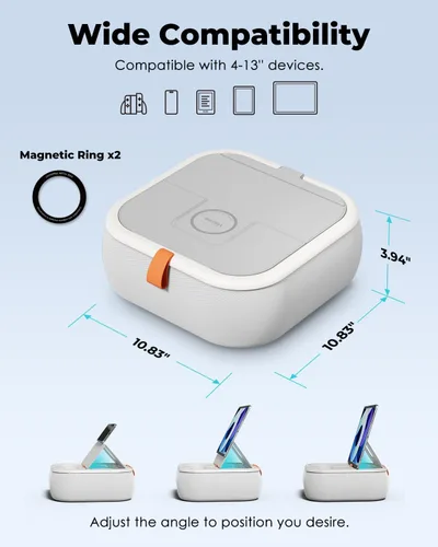 Miniatura 3 de Viozon Almohada Soporte para Tableta, Compatible con Teléfono/Tableta de 4-13", iPad, iPhone, Samsung, Kindle, Google, Soporte Magnético
