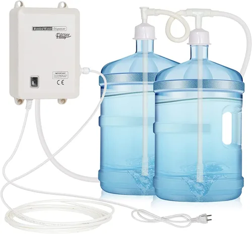 FARSEE - Sistema de dispensación de agua embotellada portátil de 1 galón/minuto, bomba de agua embotellada de 40 PSI con tubo de polietileno de 20