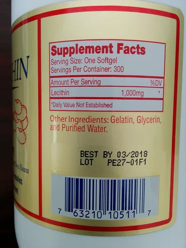 Miniatura 2 de Lecitina (1000 Mg, 300 cápsulas blandas)