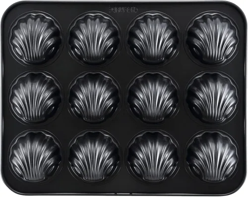 Miniatura 10 de CHEFMADE Madeleine - Sartén antiadherente de 12 cavidades de concha de vieira para hornear