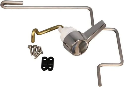 American Standard 738254-0020A - Palanca de viaje para asistencia de presión 4086 para tanque de inodoro con mango de inodoro izquierdo, cromo pulido