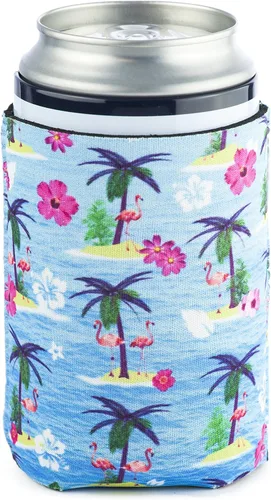 Funny Guy Mugs Flamingo - Enfriador de bebidas plegable de neopreno