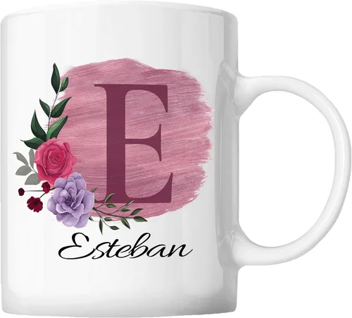 Miniatura 16 de Taza de café personalizada para tus amigos y familiares con inicial y nombre, regalo para todas las ocasiones, cumpleaños, Navidad, regalo de Acción