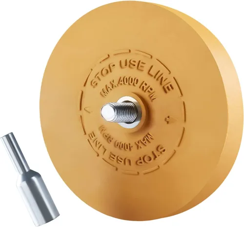 CowboyBOB Removedor de Calcomanías Rueda Borradora Rueda Borradora de Goma para Taladro Remueve Rayas de Automóvil Cintas de Vinilo y Gráficos Kit