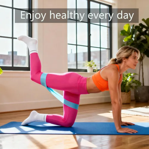 Miniatura 4 de Bandas de resistencia para entrenamiento, bandas de ejercicio en bucle para fitness en interiores y exteriores, 5 piezas de entrenamiento de fuerza