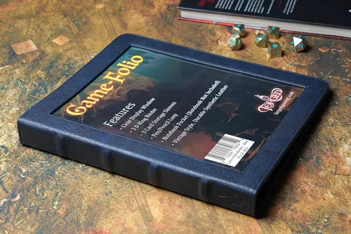 Miniatura 2 de Forged Dice Co. Game-Folio Carpeta Portfolio de Cuero PU - Carpeta de Juegos para Hojas de Personajes DND con Organizador de Cartas de Hechizos DND
