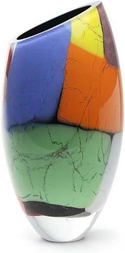 Miniatura 8 de Ca D Oro - Jarrón de cristal de color con astillas sopladas a mano de Murano - Modelo 333 MS