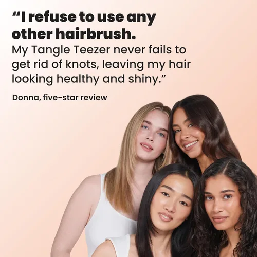Miniatura 9 de Tangle Teezer Cepillo desenredante definitivo para cabello húmedo y seco, elimina nudos y reduce la rotura para todo tipo de cabello, albaricoque