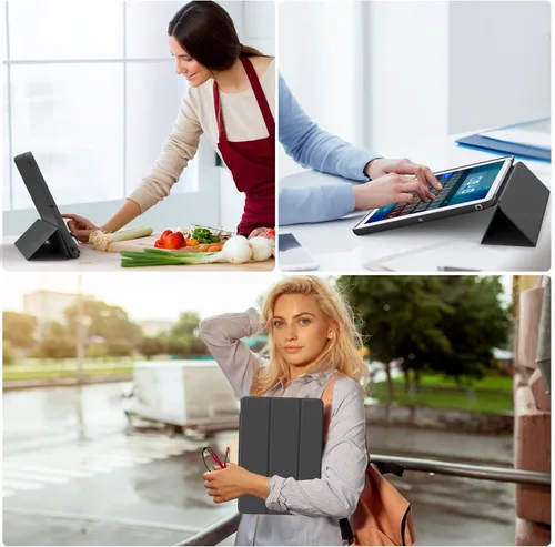 Miniatura 7 de Aoub Funda para iPad de 9ª generación 2021 de 10.2 pulgadas, iPad de 8ª/7ª generación 2020/2019, sin soporte para lápices, funda trasera de TPU
