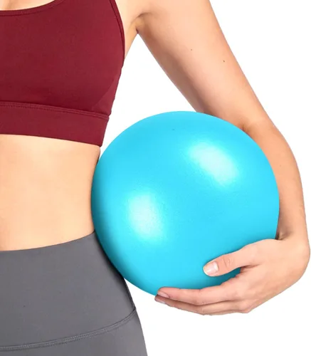 Miniatura 9 de Pelota de pilates de 9 pulgadas, pelota de ejercicio pequeña, pelota de entrenamiento para barra, pilates, yoga, estabilidad, entrenamiento