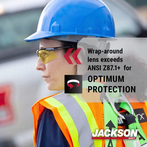 Miniatura 4 de Jackson Safety Gafas de seguridad SG – Protección ocular para hombres y mujeres – ANSI Z87.1 (paquete de 12)