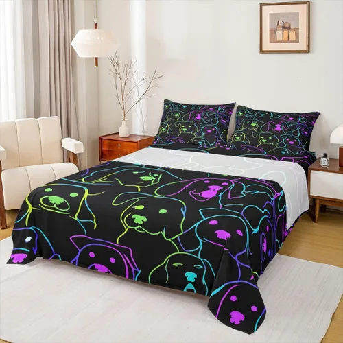 Miniatura 39 de Erosebridal Juego de sábanas tamaño individual de cola de sirena para niños, decoración de habitación de sirena, sábana bajera ajustable