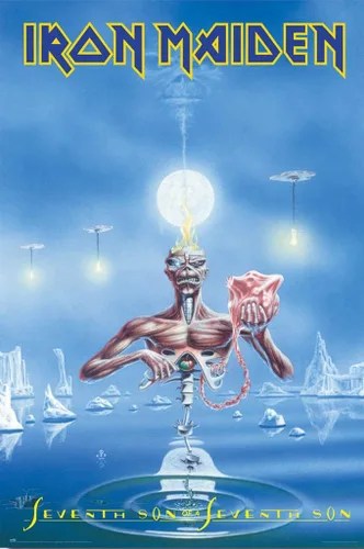 Iron Maiden - Póster musical (7º hijo de un séptimo hijo, portada del álbum) (tamaño: 24 x 36 pulgadas)