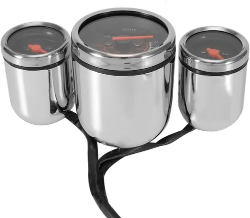 KIMISS 3 en 1 tacómetro digital para motocicleta, odómetro velocímetro, kit de indicador de motocicleta