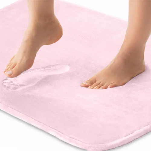 Miniatura 44 de GORILLA GRIP Alfombras de Baño de Espuma Viscoelástica, Tapetes de Baño de Terciopelo Suave y Absorbente, Puntos Duraderos en la Parte Inferior