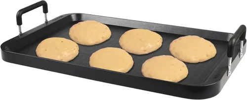 Parrilla plana - Plancha antiadherente para estufa, aluminio, apta para lavavajillas