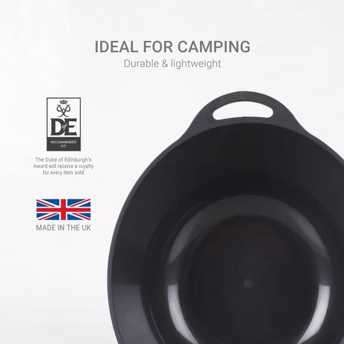 Miniatura 3 de Lifeventure Juego de vajilla Ellipse de plástico de 4 piezas: cuchillo/tenedor/cuchara, plato, tazón, taza para camping, viajes y exteriores Grafito