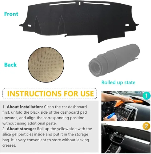 Miniatura 4 de Cubierta de tablero adecuada para Honda Ridgeline 2017-2024/Pilot 2016-2022/Passport 2019-2024, parasol para tablero de coche, accesorios de tablero