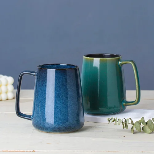 Miniatura 5 de Tazas de cerámica grandes de 24 oz, Tazas extra grandes para té y café, diseño de asa grande, taza de café grande para oficina y hogar, apta