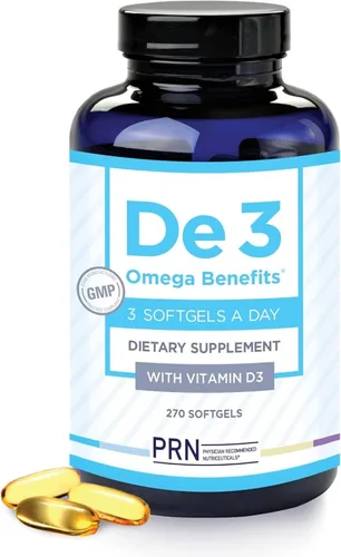 De3 Dry Eye Ultra Pure rTG Omega 3 – Soporte para ojos secos – 2400mg EPA y DHA – Nuevo y mejorado-Sin eructos-3 por día por porción, suministro de