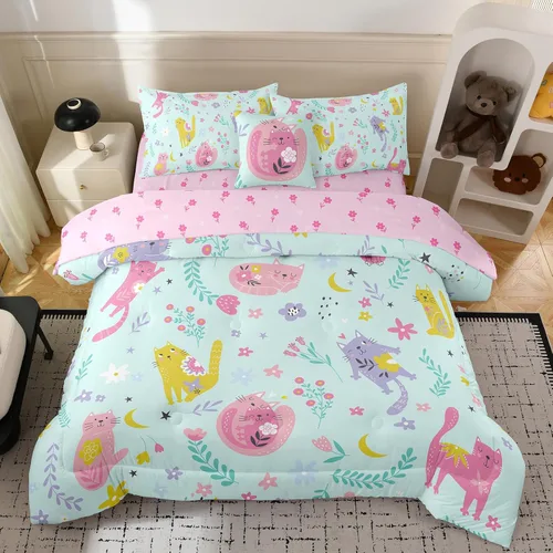 Miniatura 18 de Bodhi Ropa de cama para niños: juego de edredón deportivo de baloncesto para niños, tamaño matrimonial con fundas de almohada 4003