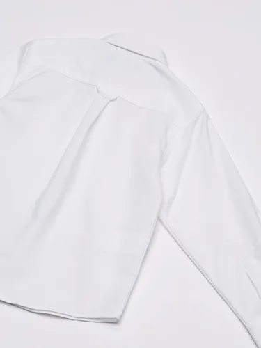 Miniatura 4 de IZOD - Camisa Oxford de manga larga con botones para niño, color sólido