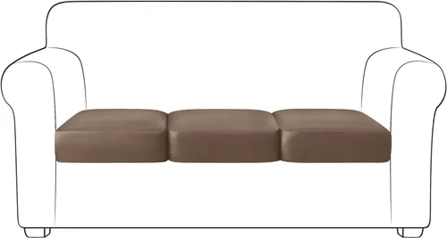 Miniatura 61 de Yates Home Funda de cojín de piel sintética para sofá, impermeable, elástica, para asiento de caravana, sofá biplaza, protector de muebles, funda