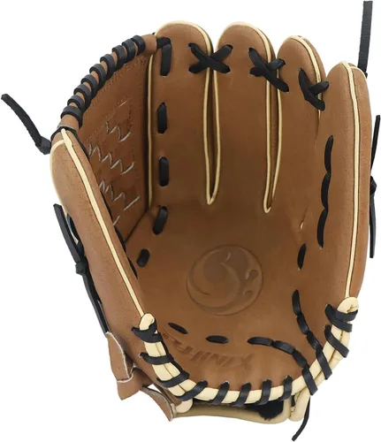 Miniatura 4 de PHINIX Guantes de béisbol juveniles de piel de cerdo múltiples estilos de 11 a 12 pulgadas Marrón claro