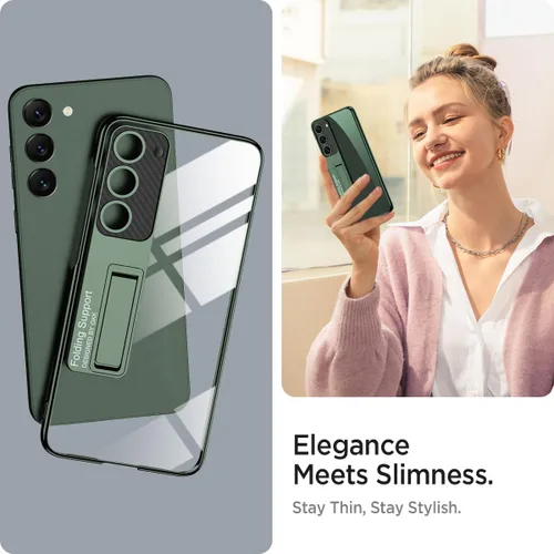 Miimall Funda delgada para S24, protector completo de cámara elevado, policarbonato duro, anti-amarillo, delgada, antiarañazos, a prueba de golpes,