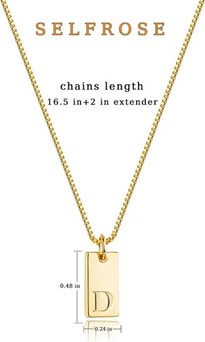 Miniatura 5 de Collares con iniciales para mujer, delicado collar con letra de oro de 14 quilates, chapado en oro de 14 quilates, collar con inicial de oro simple