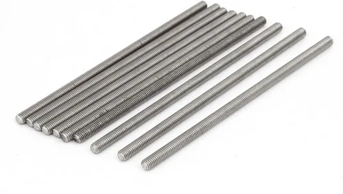 Miniatura 48 de uxcell M3 x 2.362 in 0.020 in Pitch 304 Varillas totalmente roscadas de acero inoxidable barra 10 piezas