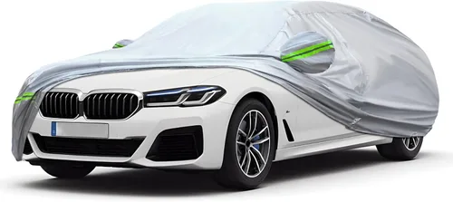 Miniatura 11 de La funda completa de 6 capas para automóvil es impermeable para todo tipo de clima, universal en todas las estaciones, prevención de nieve, Tira