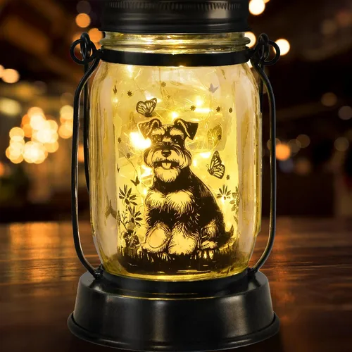 Miniatura 13 de Farol solar de Chihuahua, regalo para mujeres, hombres, mamá, cumpleaños, amantes de perro Chihuahua, luz conmemorativa pérdida de mascotas