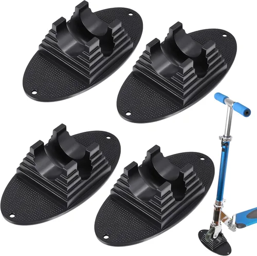 Syhood Soporte para patineta, 4 unidades, soporte de estacionamiento, soporte para patadas, adecuado para ruedas de 3.740 in a 4.724 in, base