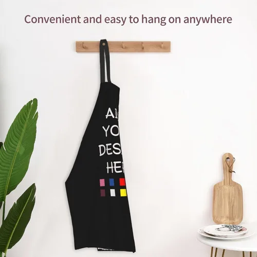 Miniatura 3 de Delantal personalizado para mujer, delantal con logotipo personalizado con foto, texto personalizado para cocina, impermeable, delantal de cocina