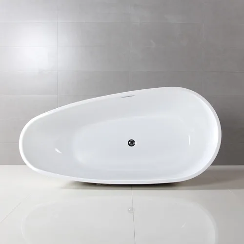Miniatura 3 de Dowell 074 - Bañera contemporánea de lujo de acrílico de alto grado (63 x 30-3/4 x 22-7/8 pulgadas, rojo)