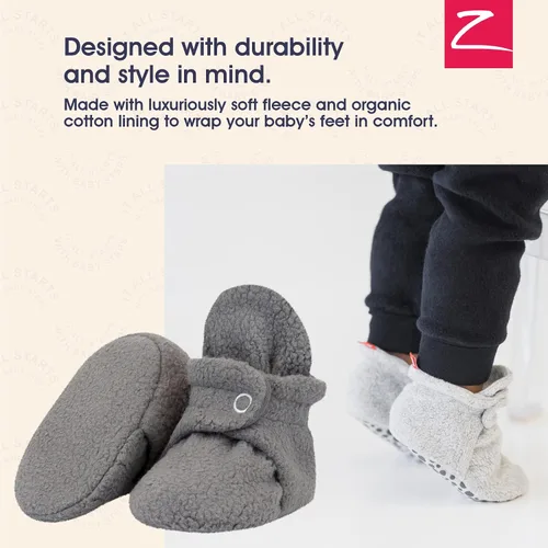 Miniatura 2 de Zutano - Botines de forro polar unisex para recién nacidos y bebés